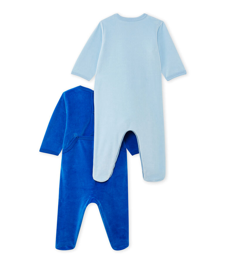 Lot de 2 dors bien b&eacute;b&eacute; fille en velours blanc