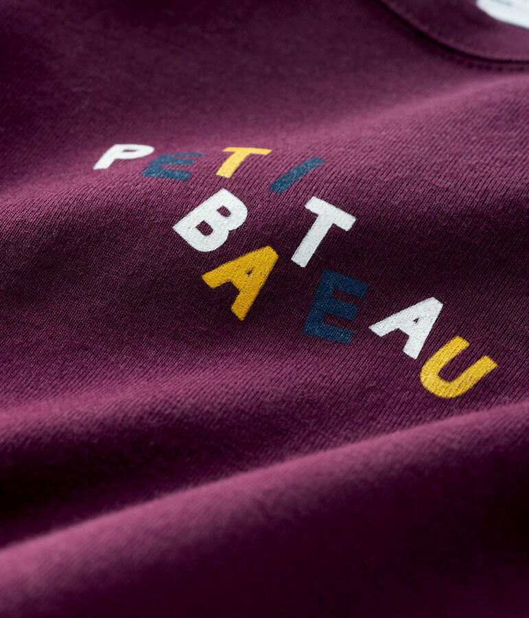 Tee-shirt b&eacute;b&eacute; gar&ccedil;on violet