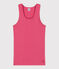 Débardeur Femme l'Iconique en coton uni rose PEONIA