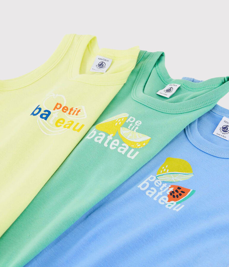 Lot de 3 d&eacute;bardeurs fruits petit gar&ccedil;on multicouleur