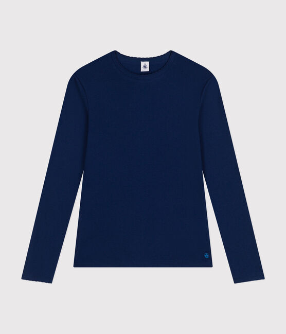 TEE-SHIRT L'ICONIQUE COCOTTE EN COTON FEMME bleu MEDIEVAL