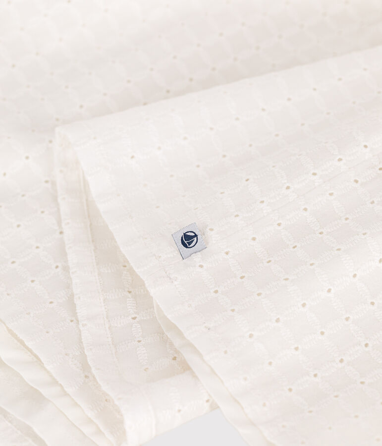 Robe sans manche enfant en coton blanc MARSHMALLOW