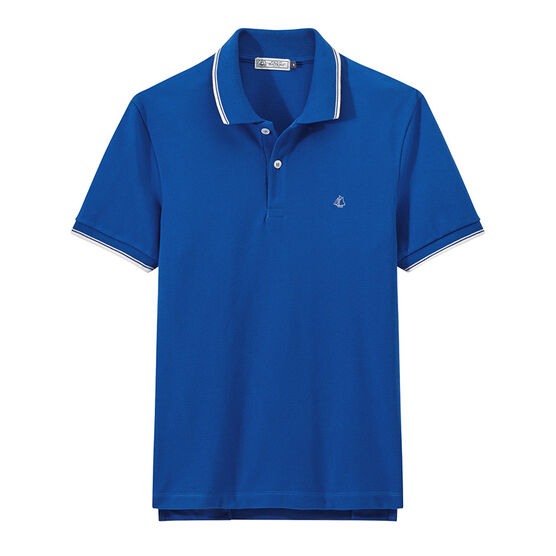 Polo manches courtes homme bleu RIYADH