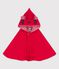 Cape en coton bio bébé rouge TERKUIT