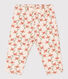 Pantalon en tubique matelassé imprimé bébé