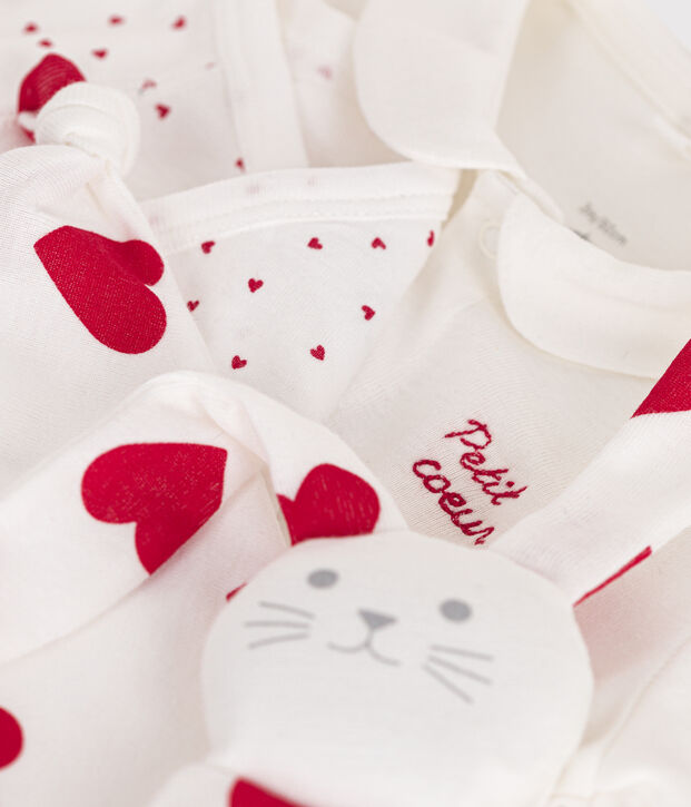 Lot 3 pi&egrave;ces en coton b&eacute;b&eacute; multicouleur