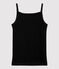 Chemise à bretelles L'ICONIQUE en coton BIO Femme noir NOIR