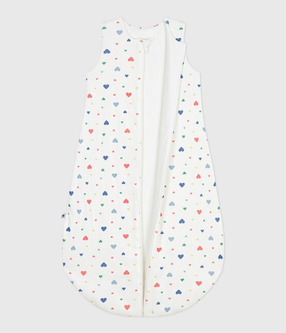 Gigoteuse bébé en coton imprimé cœur TOG 2 blanc MARSHMALLOW/blanc MULTICO