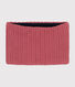 Snood en tricot doublé en polaire enfant