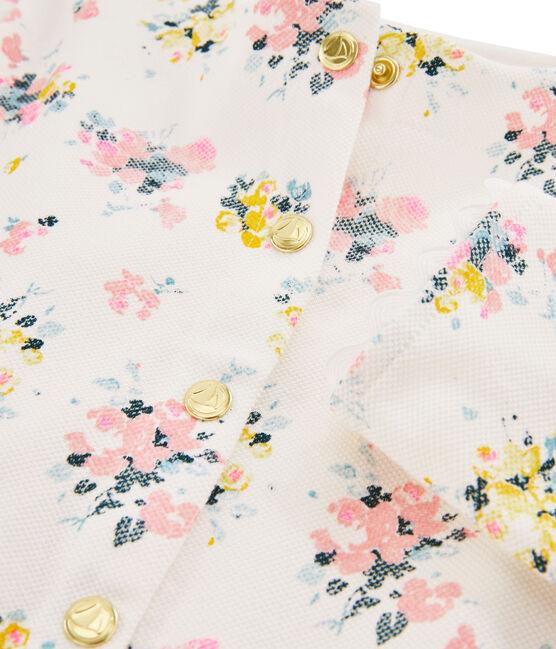 Cardigan enfant fille blanc MARSHMALLOW/blanc MULTICO