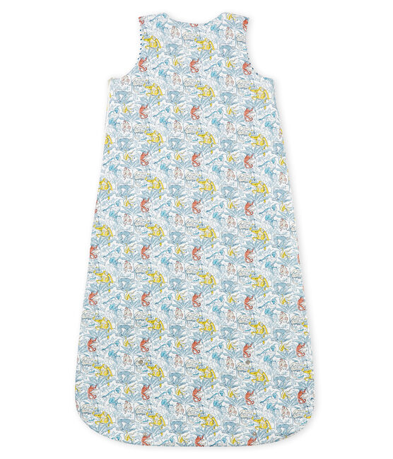 Gigoteuse réversible bébé garçon en côte blanc MARSHMALLOW/bleu CONTES
