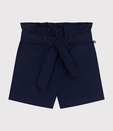 Short en toile de coton enfant fille