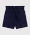 Short en toile de coton enfant fille bleu MEDIEVAL