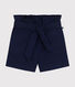 Short en toile de coton enfant fille