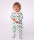 Pyjama b&eacute;b&eacute; en velours imprim&eacute; sapins