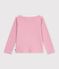 Marini&egrave;re enfant en coton rose/blanc