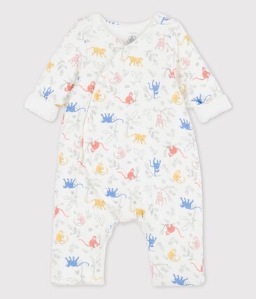 PETIT BATEAU - Combinaison longue imprimée en tubique bio bébé