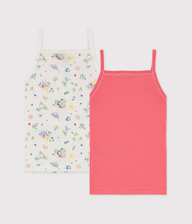 Lot de chemises &agrave; bretelles petite fille imprim&eacute; fleuri multicouleur