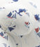 Doudou ourson bébé garçon imprimé blanc LAIT/blanc MULTICO