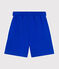 Bermuda short enfant en coton uni bleu PERSE