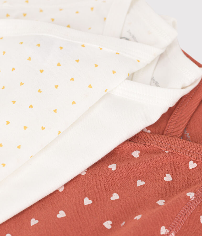 Lot de 3 bodies manches longues b&eacute;b&eacute; en coton multicouleur