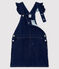 Robe salopette enfant fille bleu DENIM BLEU FONCE