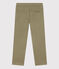Pantalon regular en serge de coton enfant garçon vert MARECAGE