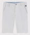 Bermuda en seersucker enfant garçon gris GRIS/blanc MARSHMALLOW