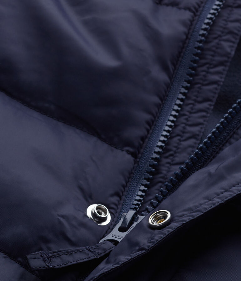 Doudoune gar&ccedil;on d&eacute;perlante doubl&eacute;e bleu SMOKING