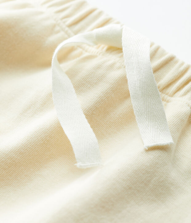 Pantalon en jersey &eacute;pais b&eacute;b&eacute; &eacute;cru