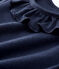 Blouse ajourée manches courtes en coton bébé fille bleu SMOKING