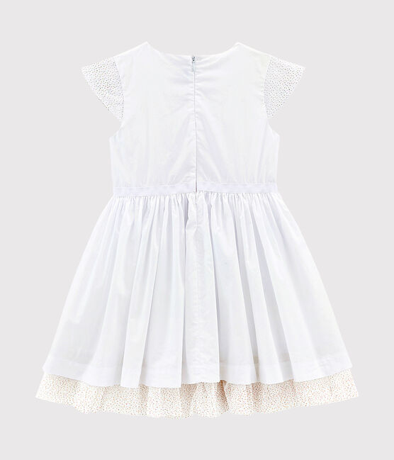 Robe de cérémonie enfant fille blanc ECUME
