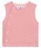 Gilet sans manches bébé en côte rose CHEEK/blanc MARSHMALLOW