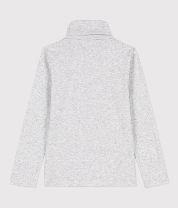 Sous-pull en coton enfant fille / gar&ccedil;on gris