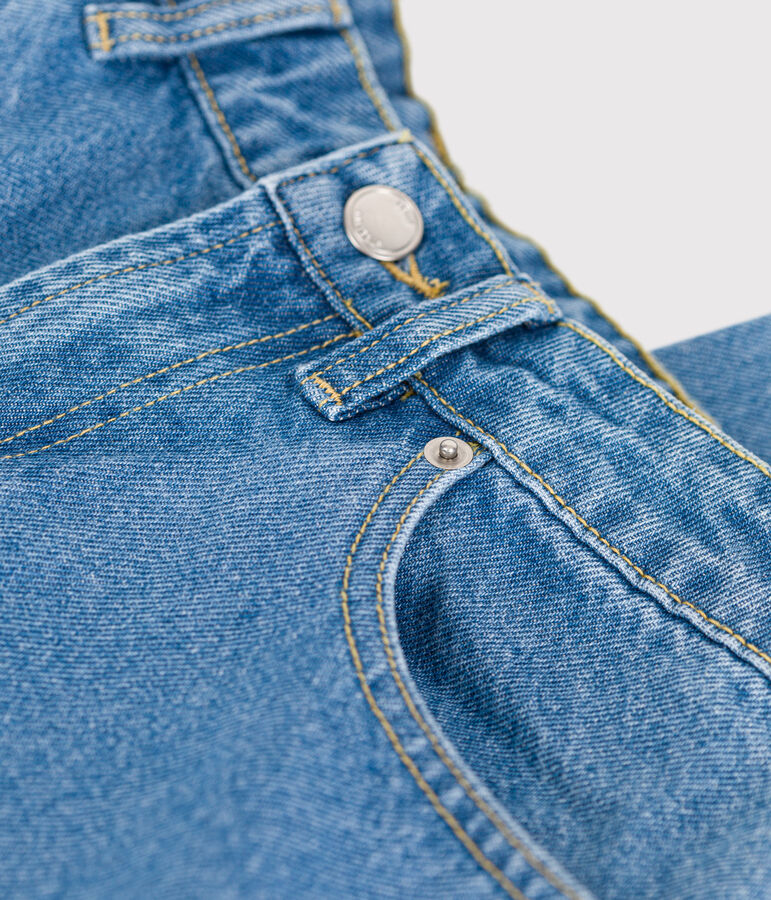 Pantalon droit en denim Femme bleu ULTRA BLEACH