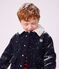 Veste esprit caban enfant en draps de laine uni bleu marine