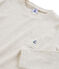 Tee-shirt manches longues enfant garçon beige MONTELIMAR CHINE