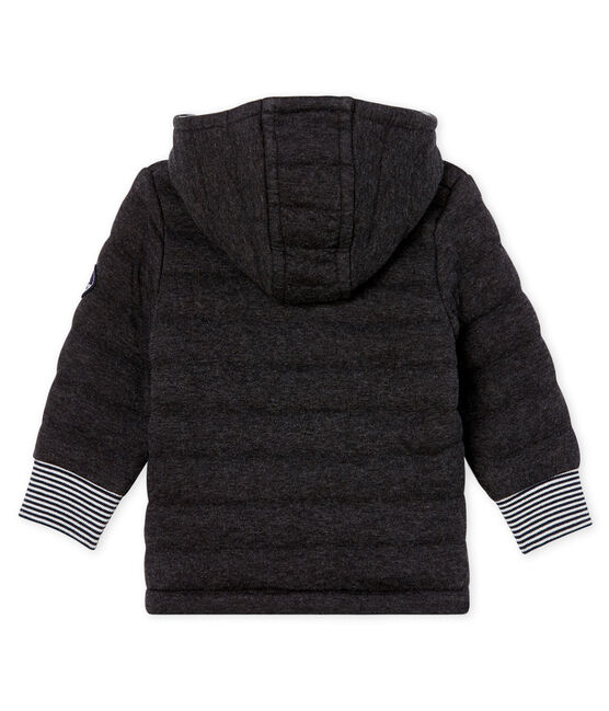 Veste zippée bébé garçon en tubique matelassé gris CITY CHINE