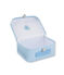 Valisette multi-usage à milleraies bleu FRAICHEUR/blanc ECUME