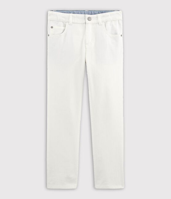 Pantalon enfant garçon blanc MARSHMALLOW