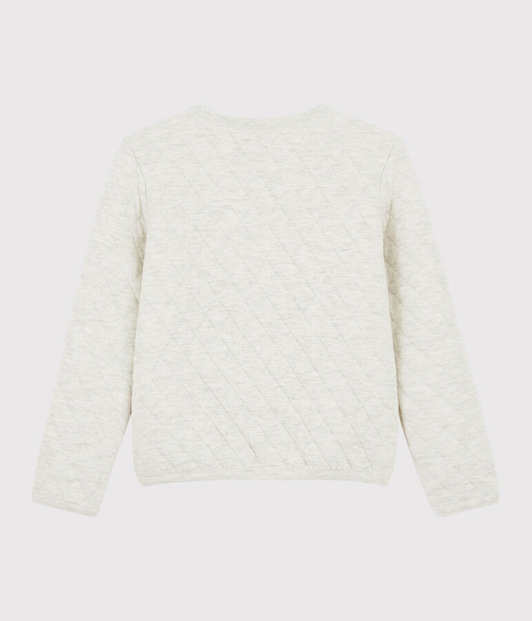 Cardigan en tubique enfant Fille beige MONTELIMAR CHINE