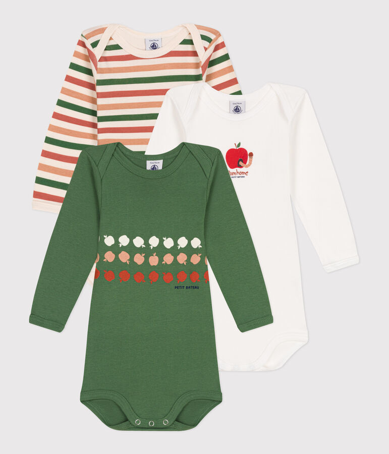 Lot de 3 bodies manches longues en coton b&eacute;b&eacute; variante 6