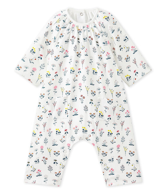 Combinaison Bebe Fille En Tubique Imprime Lait Multico Petit Bateau