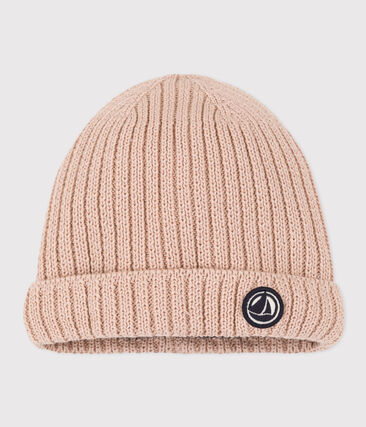 PETIT BATEAU - Bonnet bébé en tricot doublé en polaire