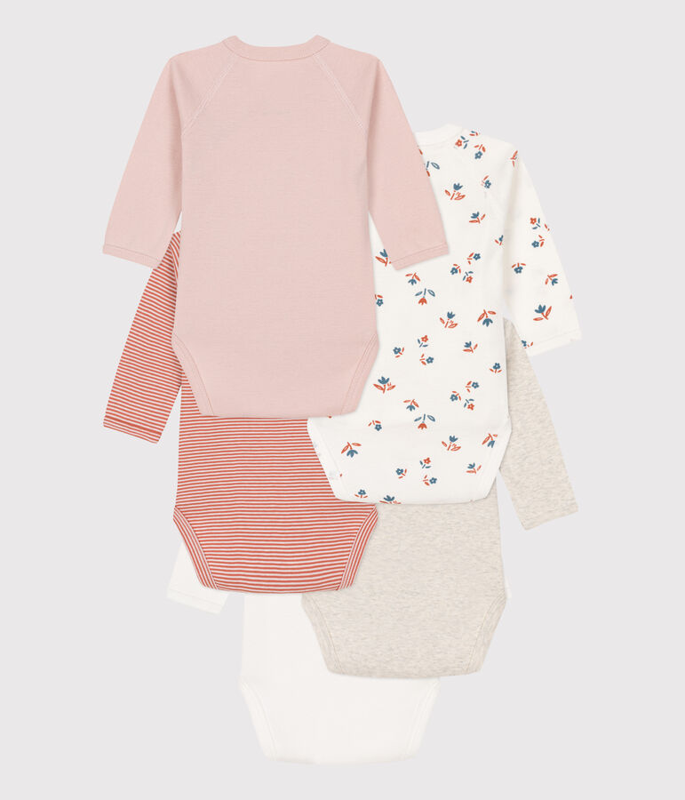 Lot de 5 bodies manches longues b&eacute;b&eacute; en coton variante 2