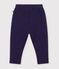 Pantalon b&eacute;b&eacute; en coton &eacute;pais &agrave; motifs &eacute;toiles bleu marine