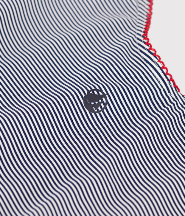 Maillot de bain une pi&egrave;ce femme &agrave; rayures bleu/blanc