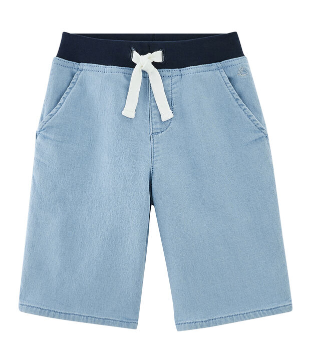 Bermuda enfant gar&ccedil;on bleu