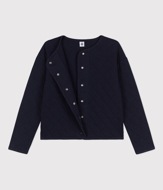 Cardigan en tubique matelassé Femme bleu SMOKING