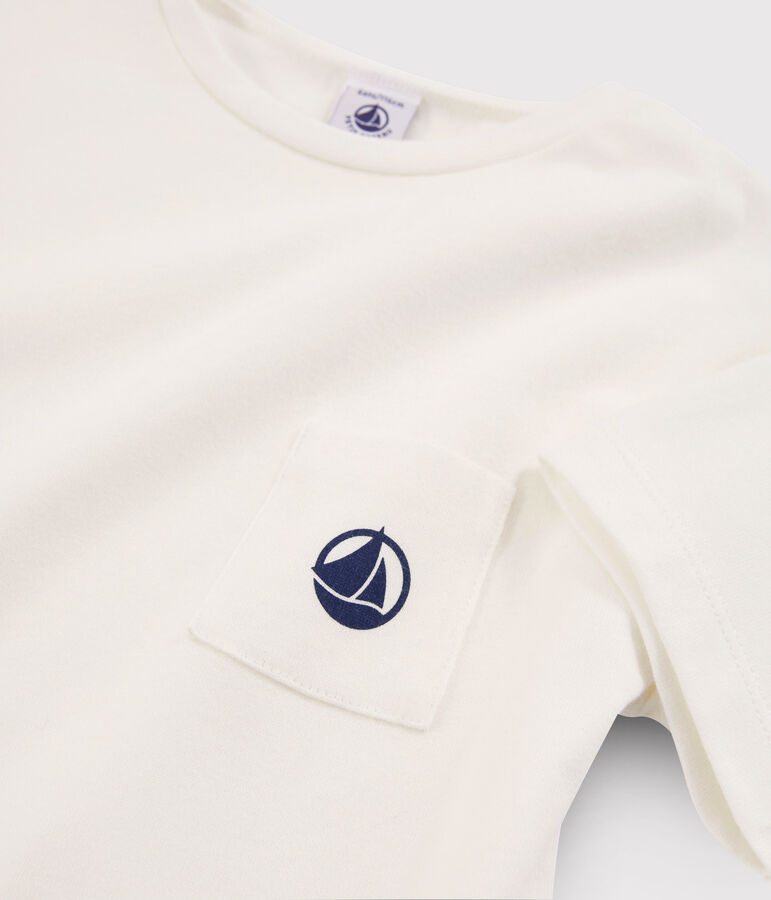 Tee-shirt enfant garcon blanc MARSHMALLOW